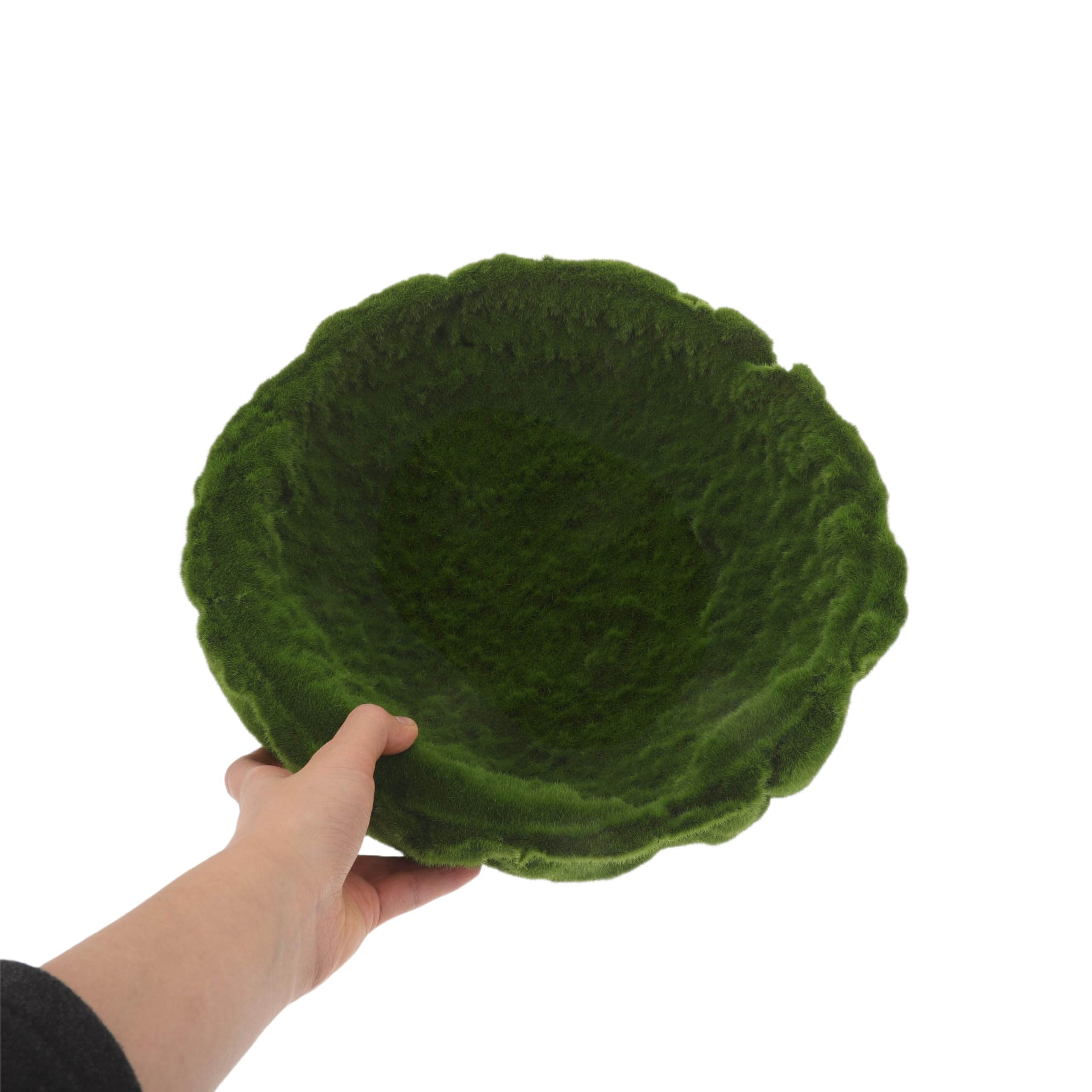 Garneck Acrylkugel mit Blumenmuster Künstliche Mooskugel für Dekoration Terrarien und Bastelarbeiten Pflegeleichtes Moos-Accessoire für Tischdekorationen und Gartenarrangements