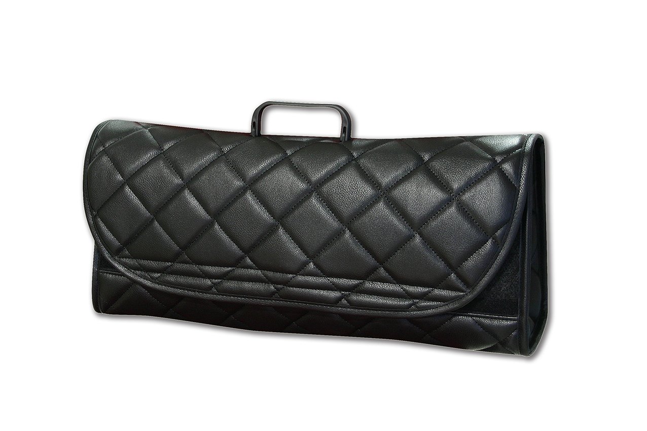 Luxury Car, Van, Truck BLACK Leather Boot Tidy Organiser - Fits all Models