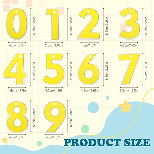 Miniatura 2 de RAYNAG 10 piezas de imitación números de azúcar 0-9 de ingeniería para decoración de tartas, ornamento de excavadora grúa torre de coche para niño