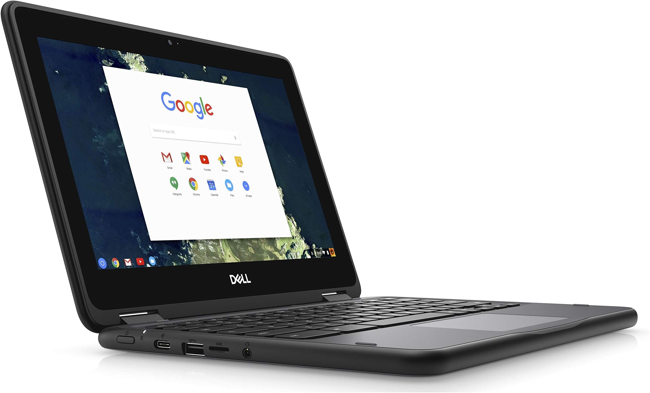 Dell Chromebook 11 5190 Intel Celeron N3350 X2 1.1GHz 4GB 16GB 11.6in, Black (Renewed)