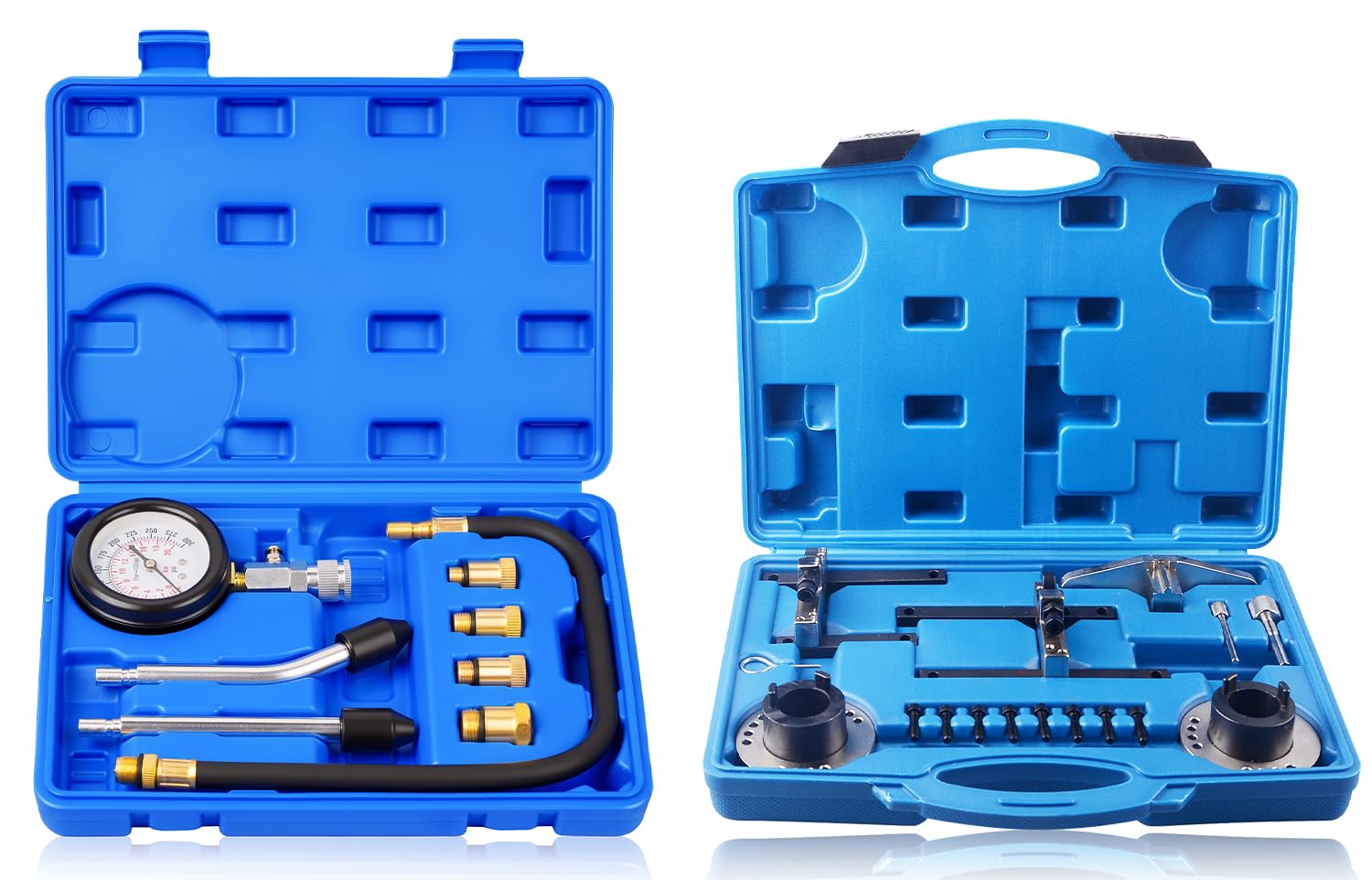 DAYUAN Professional Petrol Engine Compression Tester Kit Bundle with DAYUAN Petrol Engine Timing Locking Tool Kit