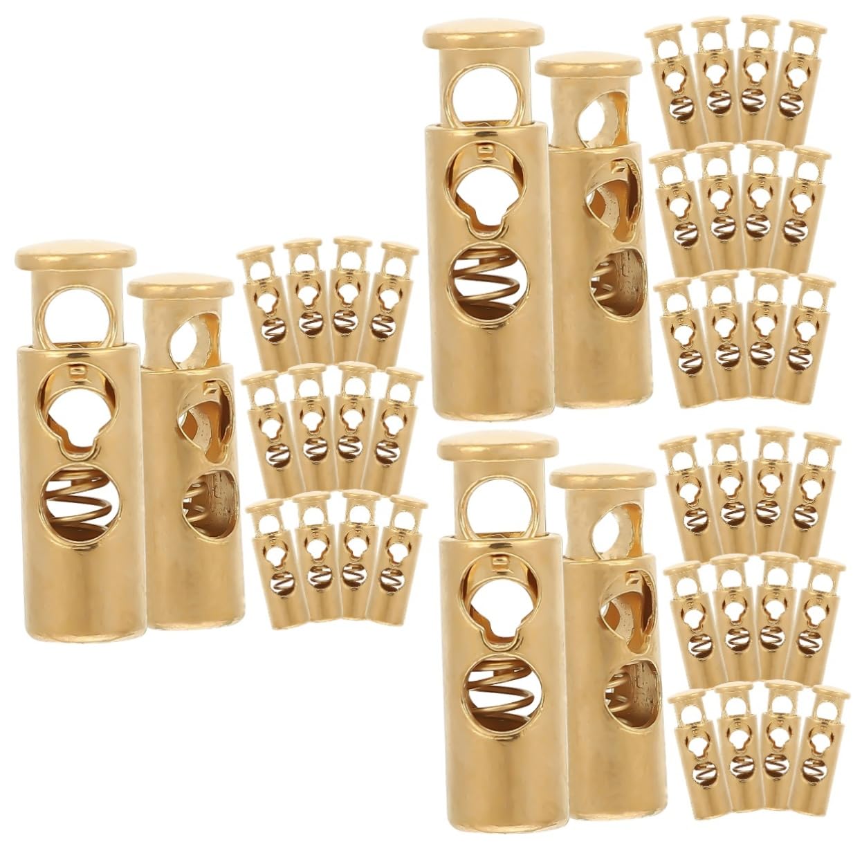 Bouchons à ressort double serrure DOITOOL pour lacets et cordon de serrage, lot de 90 pièces