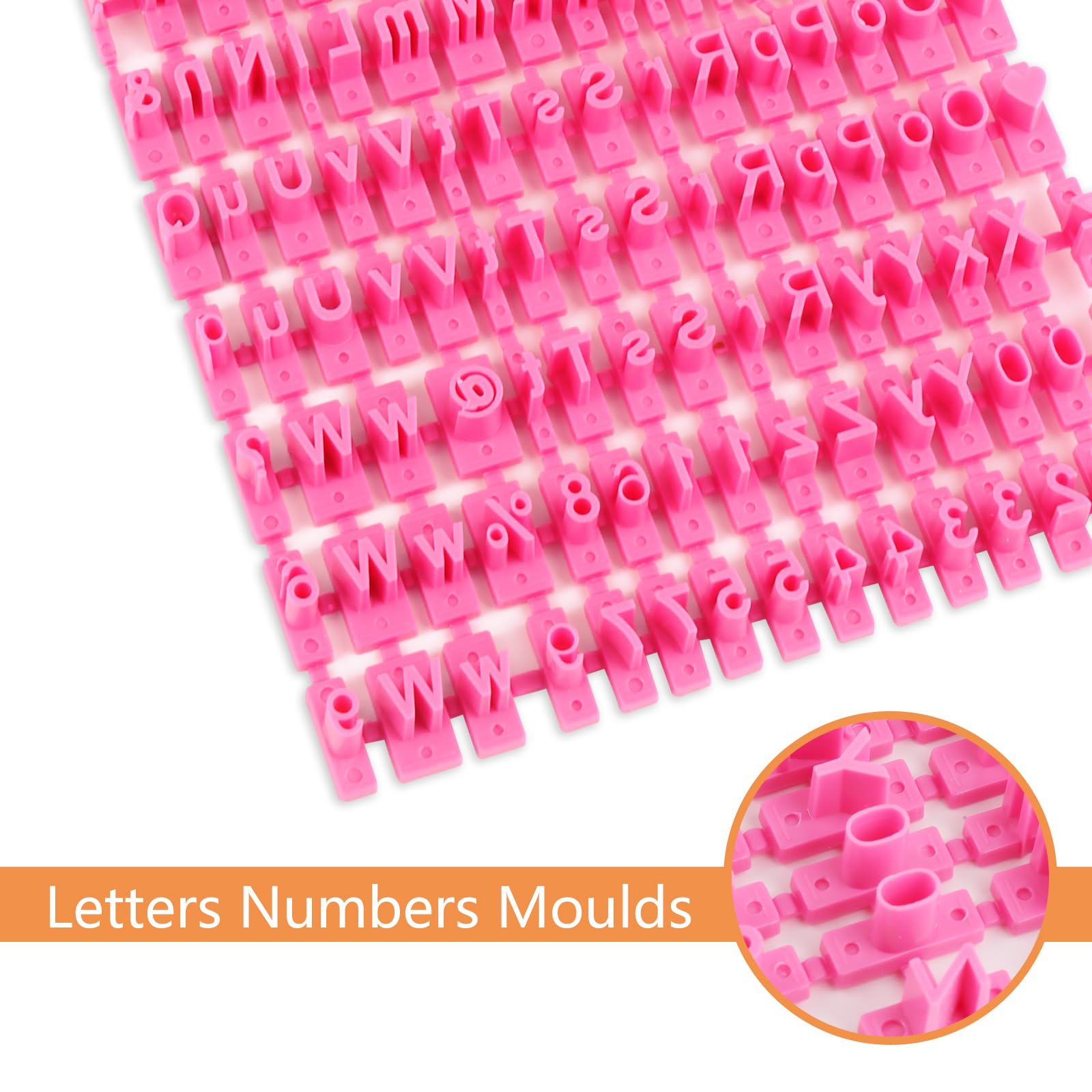 150 Stampi Alfabeto Per Biscotti - Set Lettere E Numeri In Plastica Alimentare Per Fondente, Torte E Pasta - Foto 7