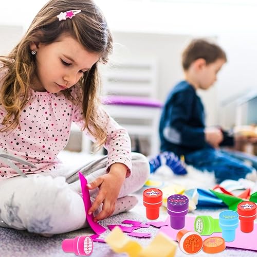 Miniatura 7 de Droutti 20 sellos de recompensa para profesores, sellos motivacionales para aula, sellos de goma autoentintados, sellos educativos de recompensa