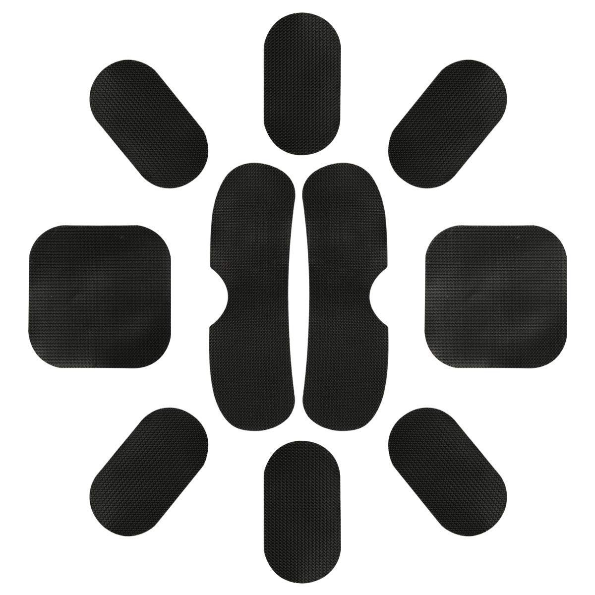 Cuscinetti per casco Airsoft universali Aoutacc, kit di imbottitura in schiuma di ricambio per 19 pezzi/set Set tappetini accessori per Fast/Mich/ACH/USMC/PASGT (EVA Foam, Black)