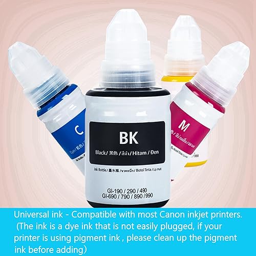 Miniatura 6 de Botellas de tinta de repuesto compatibles GI290 para Canon PIXMA G1000 G1200 G1800 G2100 G2200 G2400 G2800 G3200 G3600 G3800 G4100 G4600 G4210