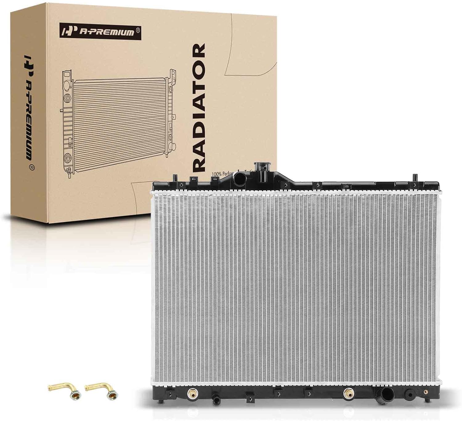 A-Premium Engine Coolant Radiator Assembly with Transmission Oil Cooler Compatible with Acura TL 1996 1997 1998 V6 3.2L, Replace# 19010P5G901