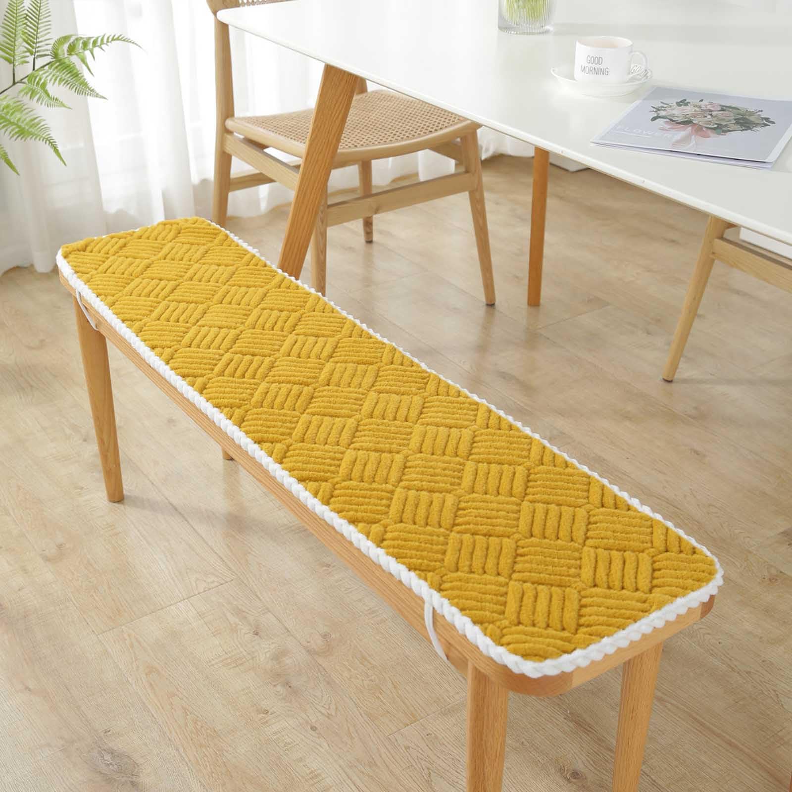Cojines Banco Cocina 120x40 cm Cojín para Banco Interior Colchoneta para Bancos de Madera Cojines de Jardín Almohadones para Muebles de Exterior