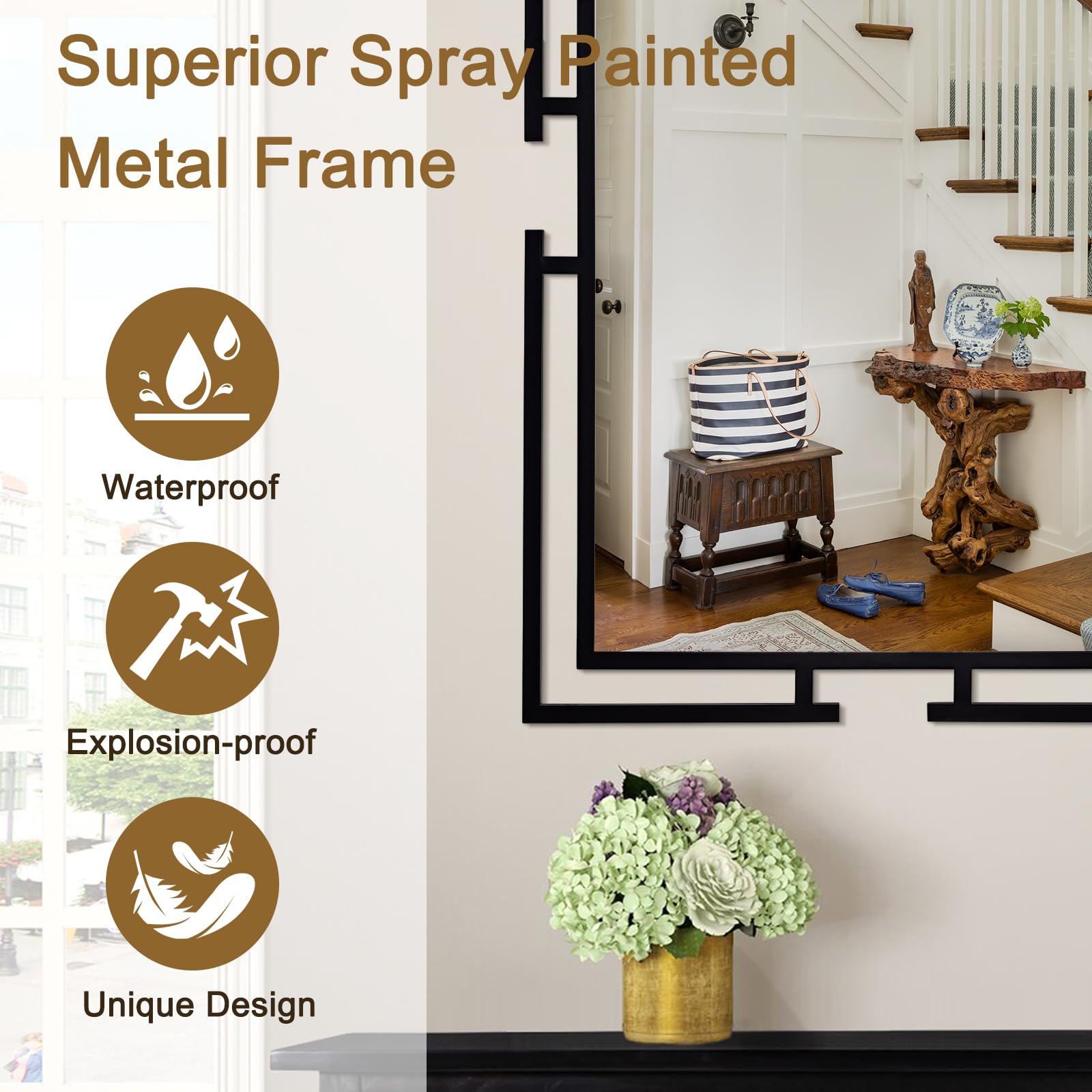 Amazon.com: Autdot Large Decorative Wall Mirror, 24