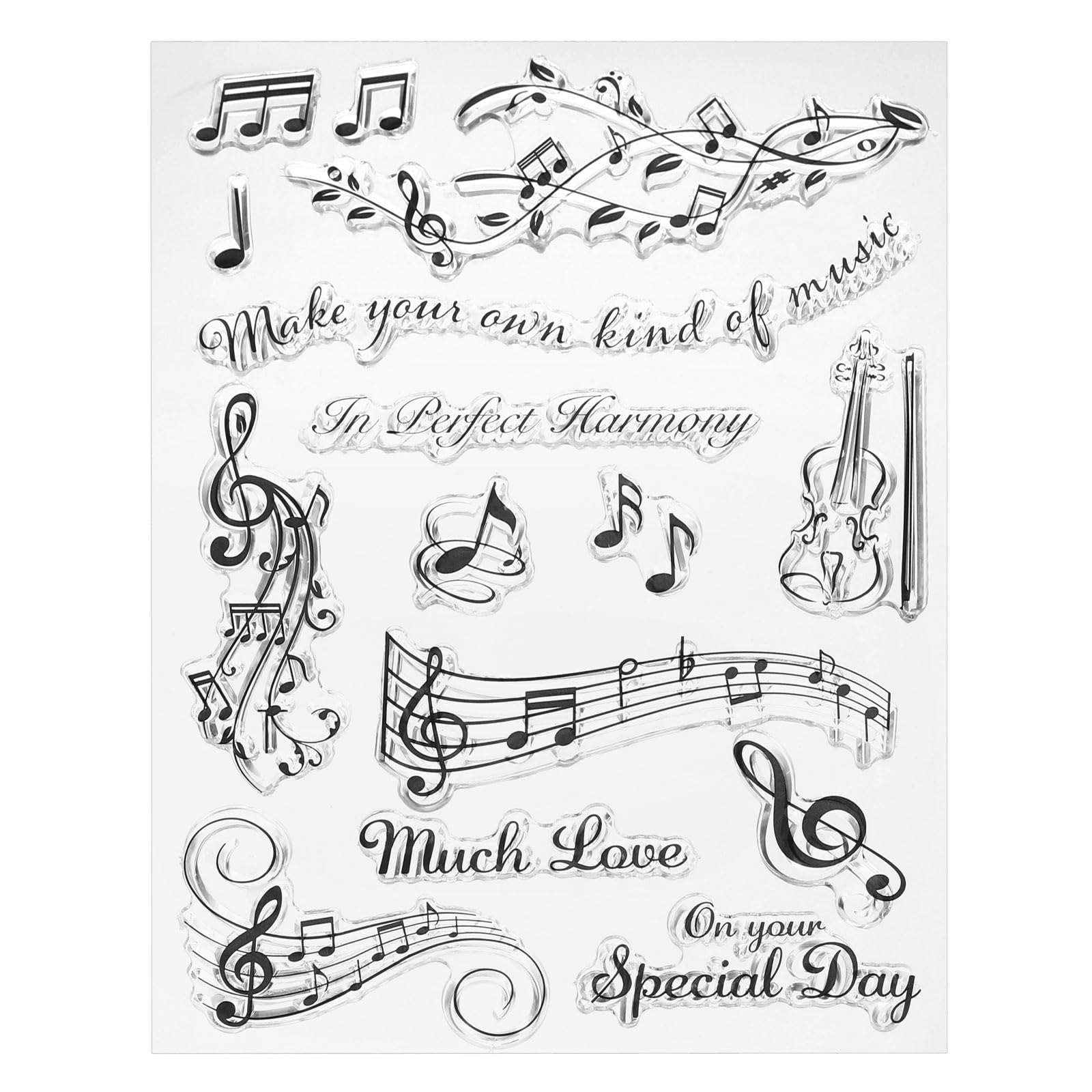PATIKIL Transparent Silicone Stamps