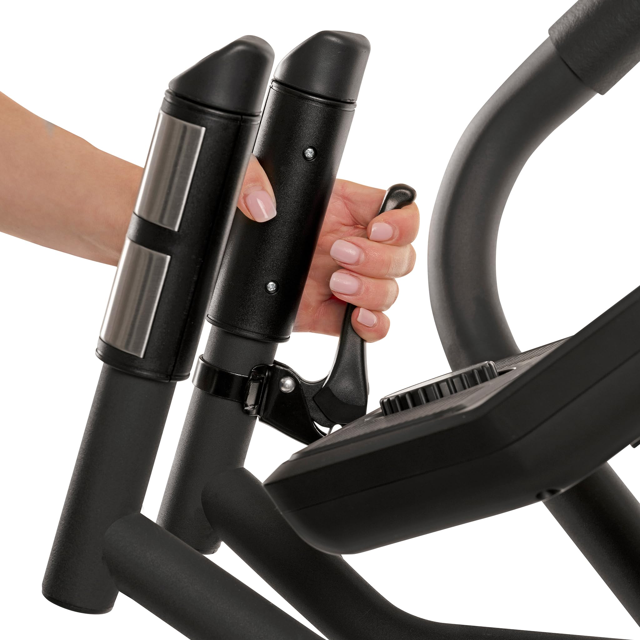 HAMMER Finnlo Ellipsentrainer E-Glide SRT – Profi Crosstrainer für Zuhause, 20 kg Schwungmasse, 16 Trainingsprogramme & Pulsmessung – effektives Ausdauertraining