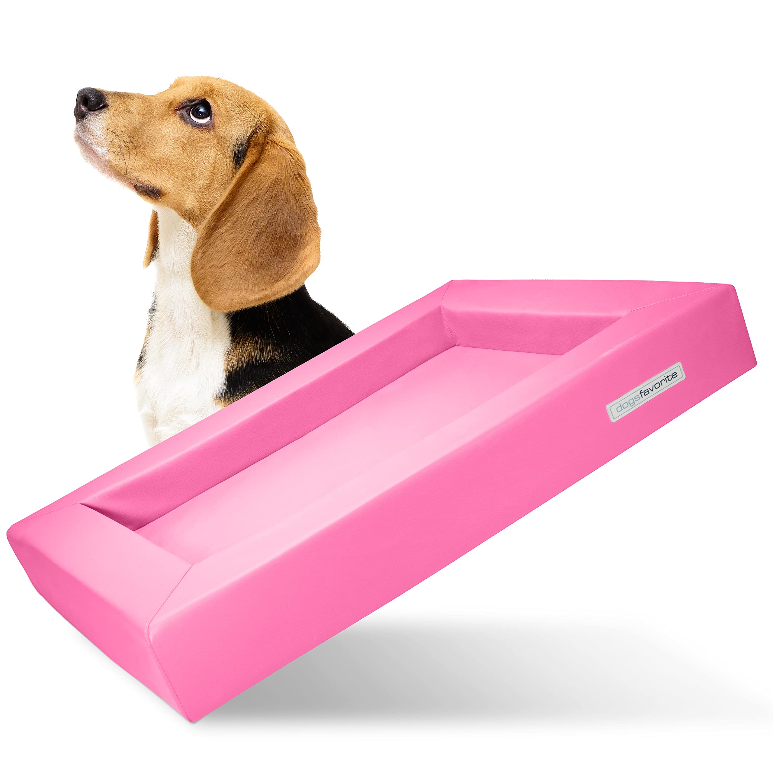 dogsfavorite Hondenbed - wasbare hondenmand - hoogwaardige hondenbank - gewrichtsvriendelijk hondenkussen - robuuste hondenmat - hondenmand - taupe - mt. L 115 x 85 cm