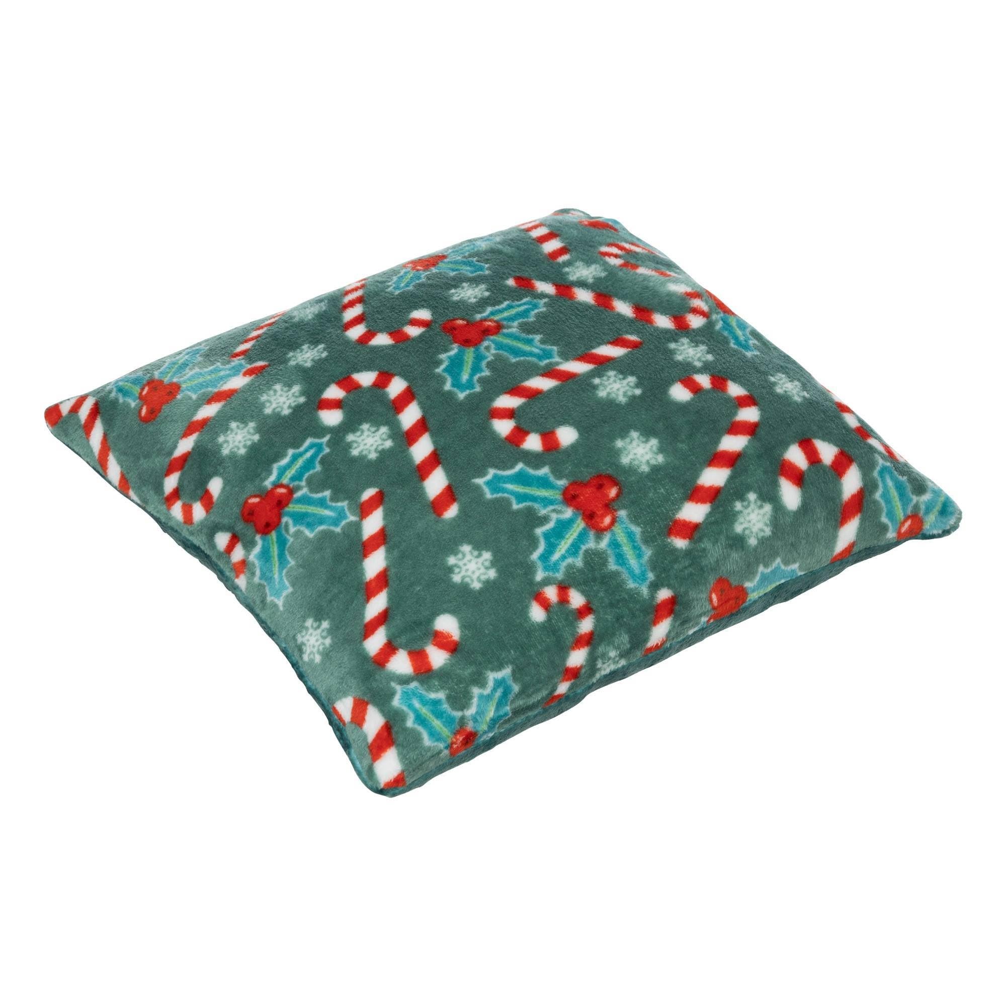 Coussin de Noël de décoration Houx 40 cm Vert Isar confort hiver