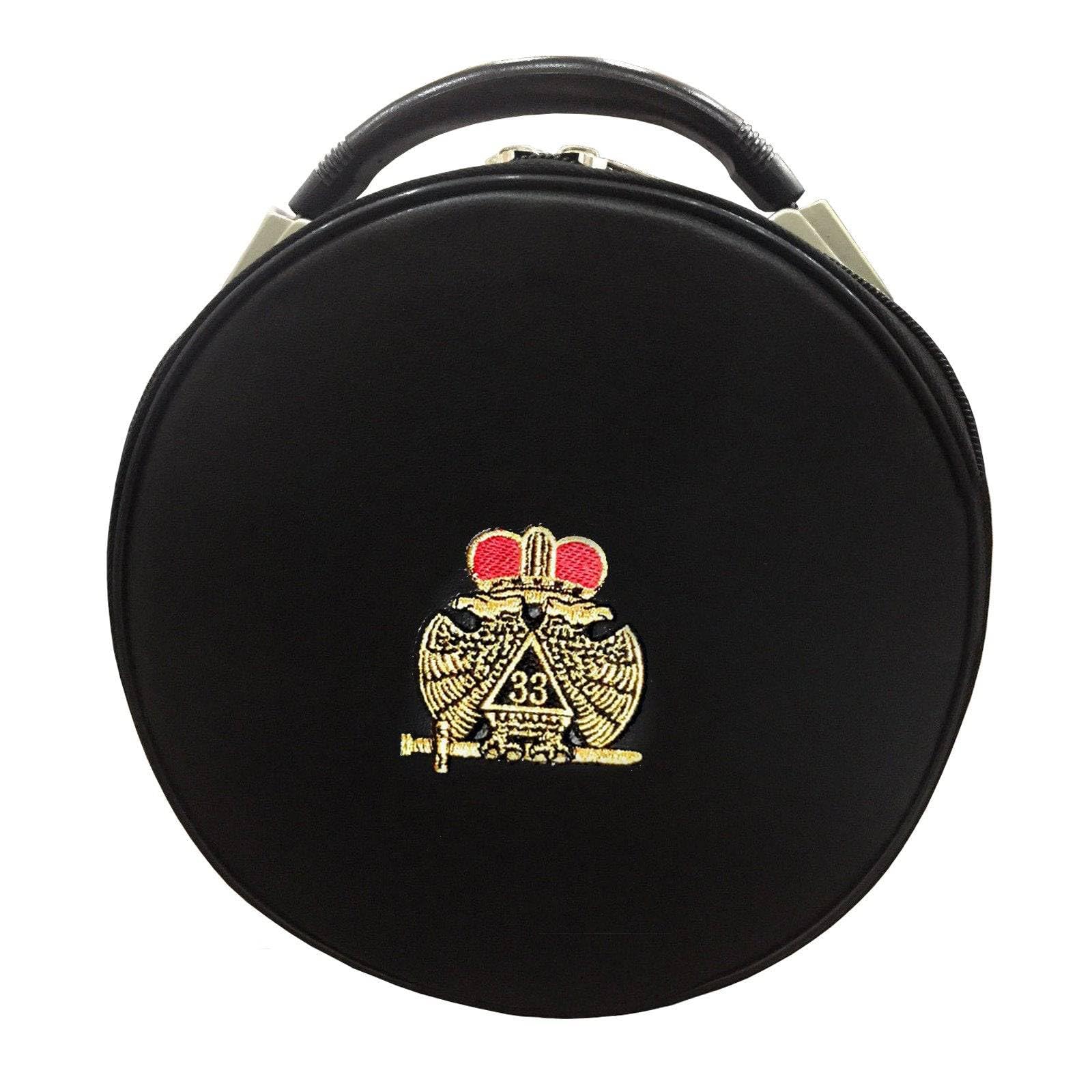 Bricks Masons 33rd Degree Scottish Rite Crown Cap Case - Double Eagle Black