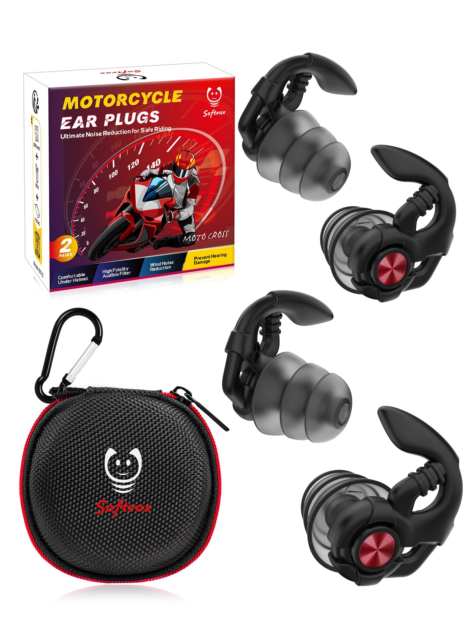 Softvox Motorcycle Ear Plugs