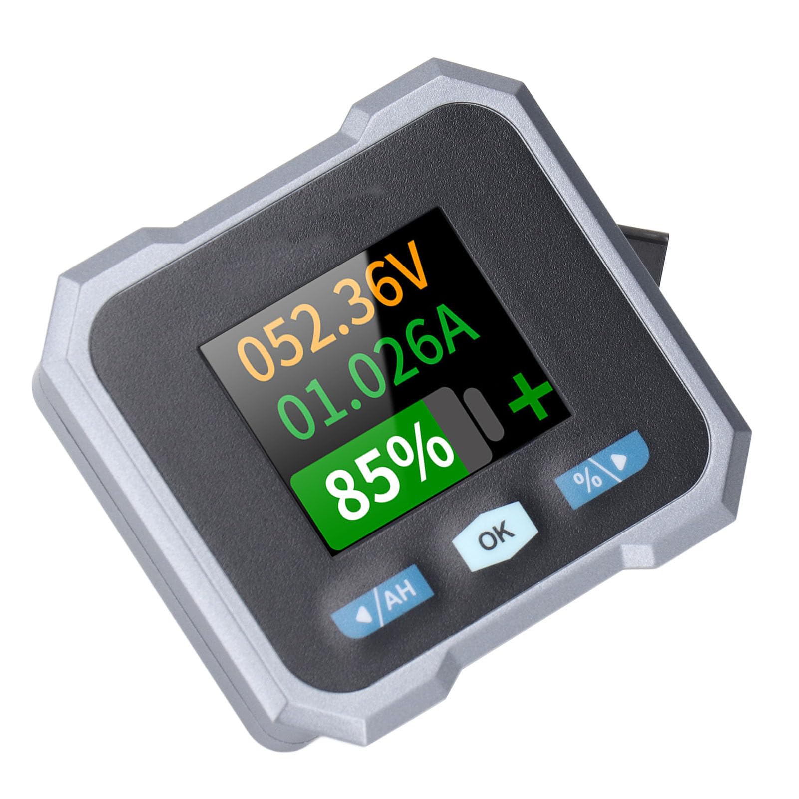 Monitor Akumulatora z Bocznikowym Monitorem Akumulatora, Monitor Akumulatora z Bocznikowym Wyświetlaczem LCD Cyfrowy Tester Napięcia i Prądu do Motocykla RV