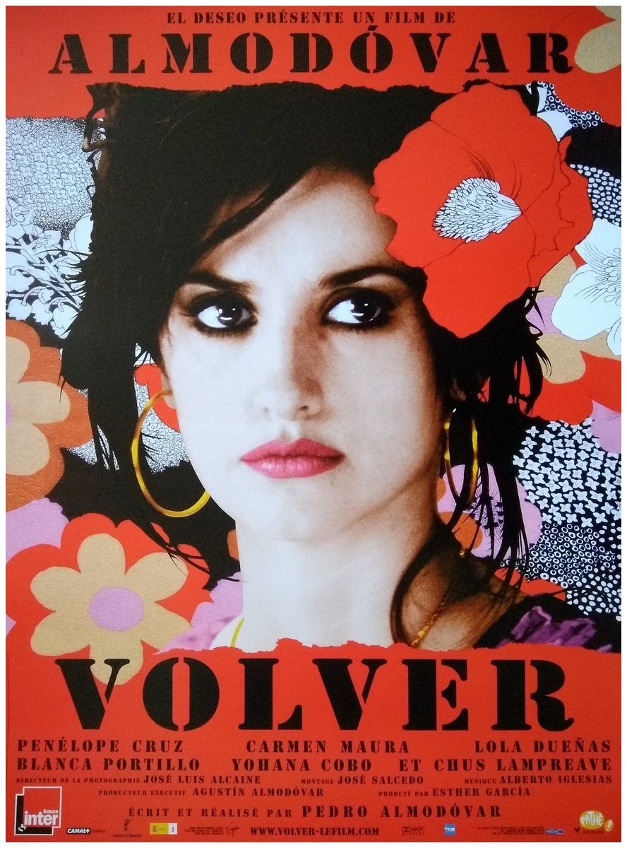 Affiche Cinéma Originale Volver de Almodóvar | Petit Format 53x40 cm Roulée pour Collectionneurs