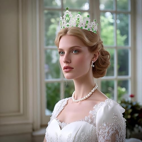 Miniatura 35 de Kamirola - Corona de reina y tiaras corona de princesa para mujeres y niñas, diademas de cristal para novia, princesa para bodas y fiestas (01)