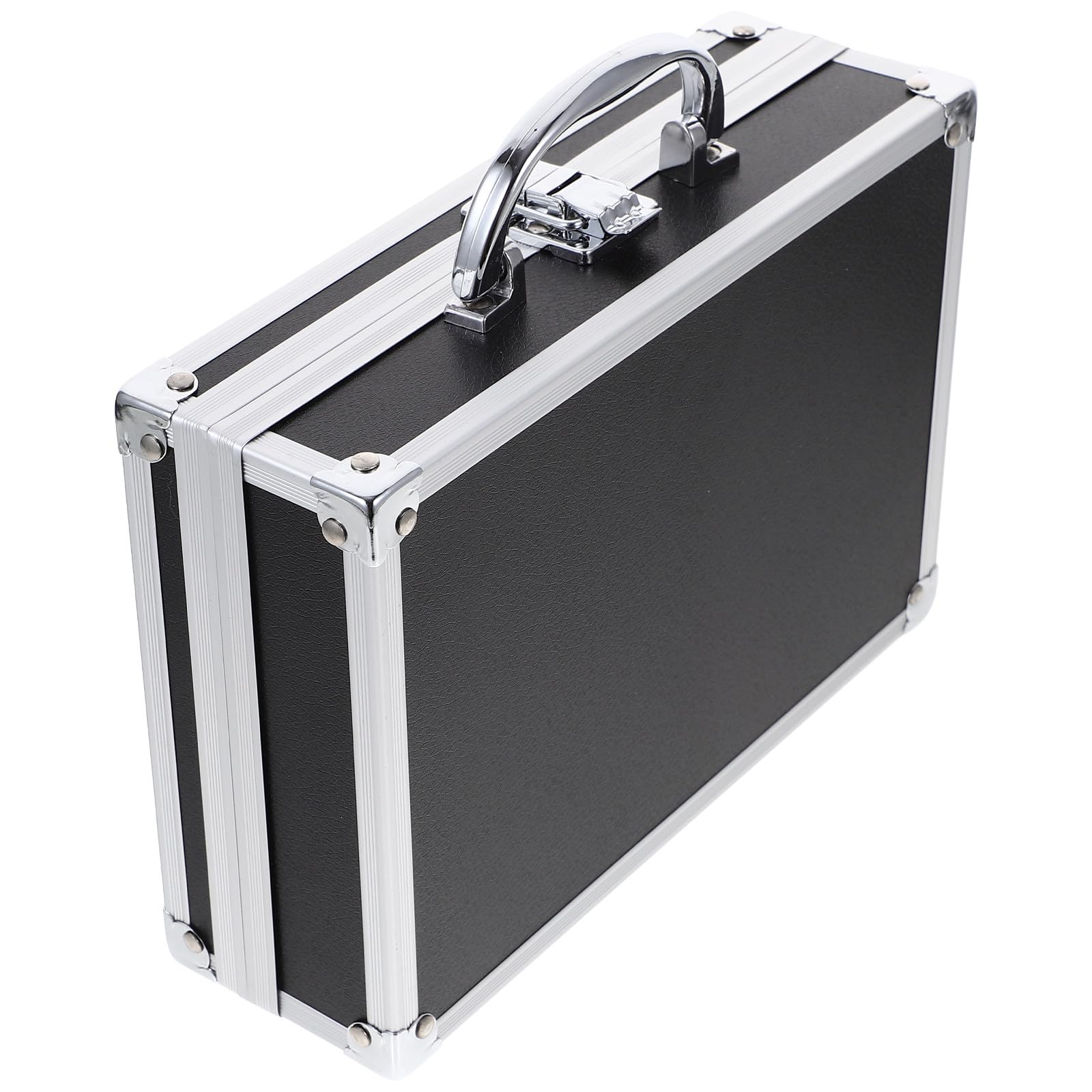 Gadpiparty Valigetta Portautensili in Lega di Alluminio Serratura Custodia Multifunzionale Portatile 23X16X7 CM Maniglia Rinforzata Valigia di Metallo per Riporre Attrezzi e Accessori per