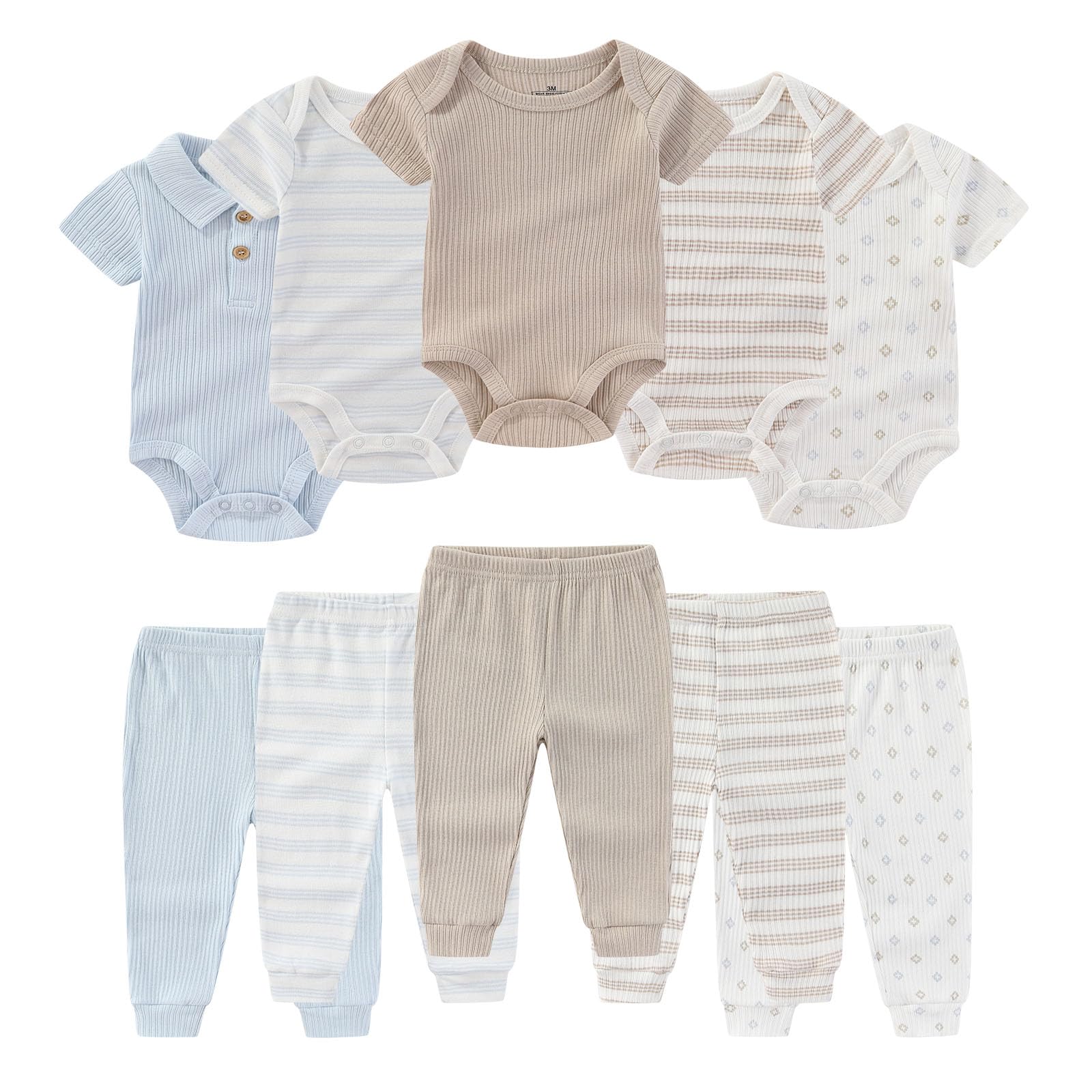 Ruliby ribbed bodysuit set