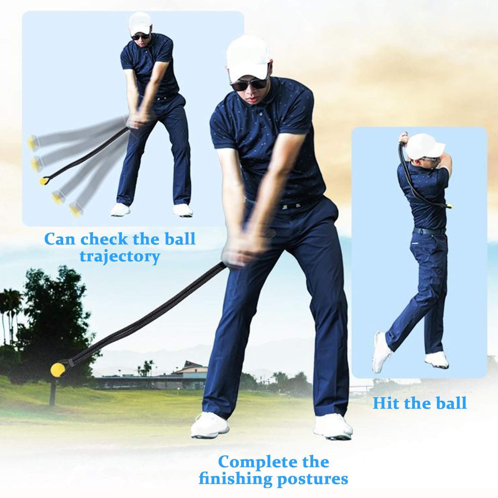 Corda per l'Allenamento dello Swing del Golf Attrezzatura Portatile Per Il