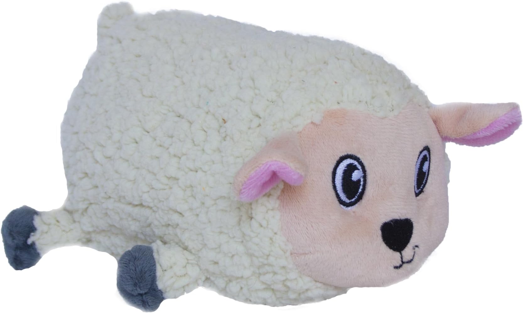 Outward Hound Fattiez Sheep Plush Squeaky Dog Toy, Medium