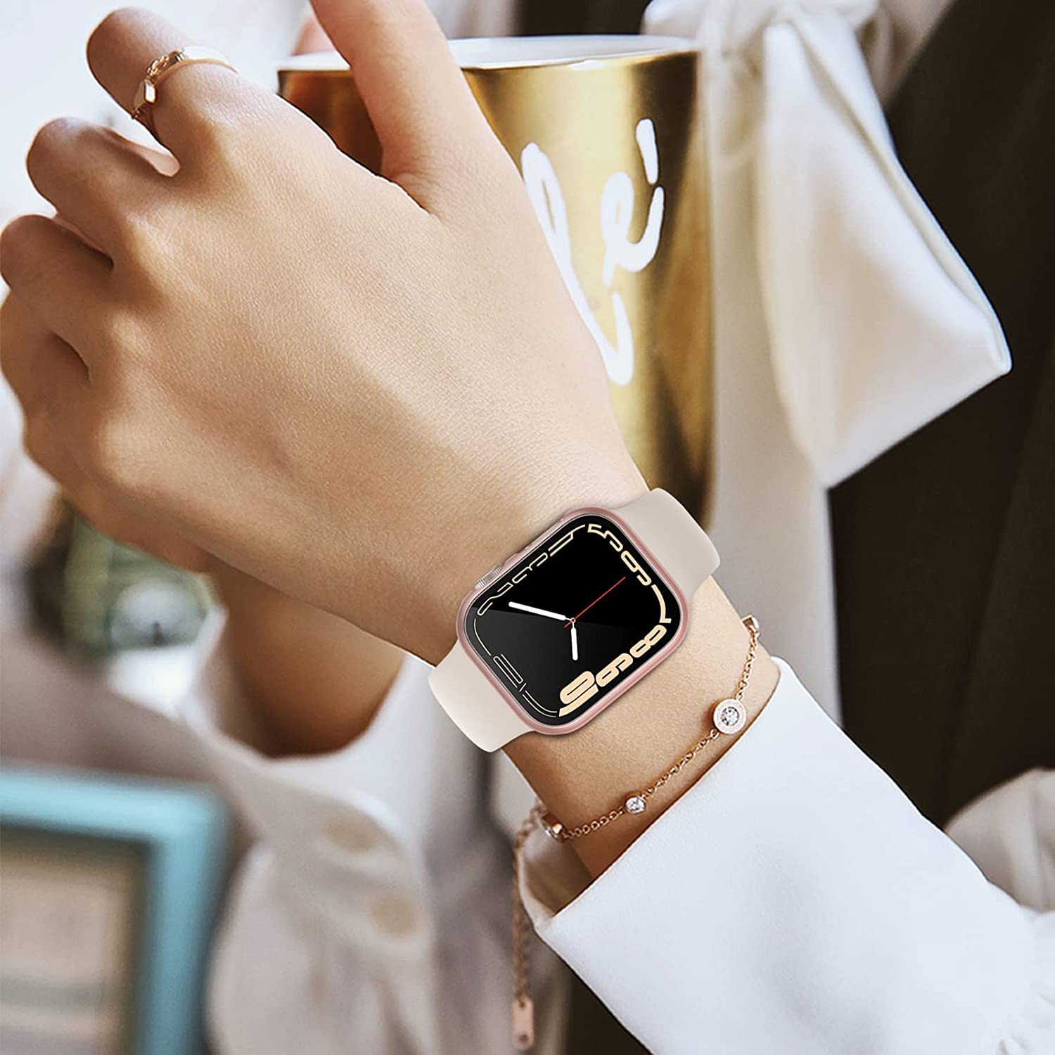 Zitel Case Compatible with Apple Watch 45mm Series 9/8/7, Hard