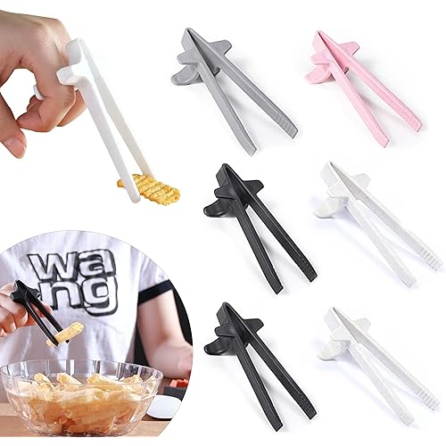 6 PCS & 4 COLORS! Gamer Finger Chopsticks, Gaming Snack Solution