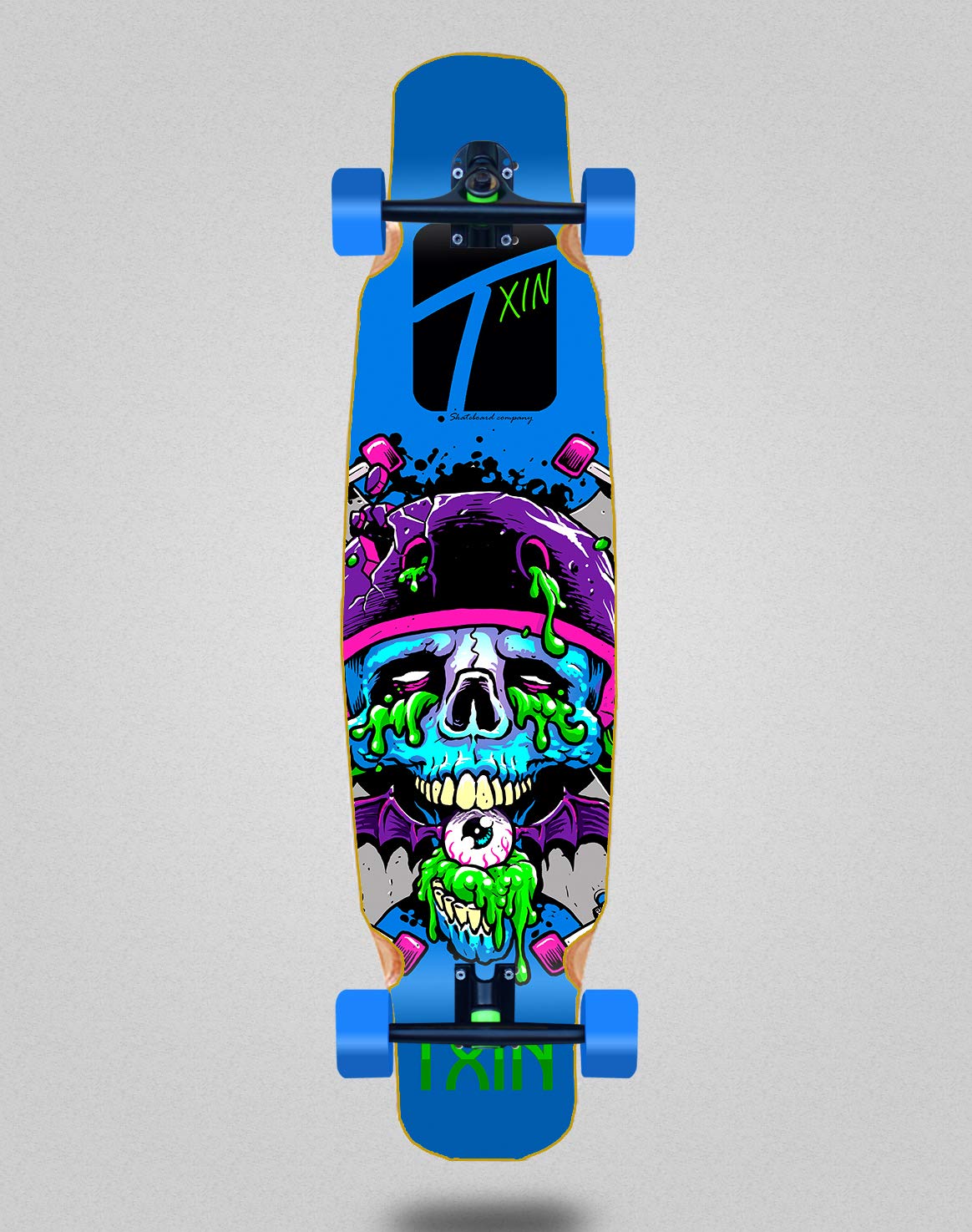 Skate Skateboard Longboard Complete Mix Bamboo 46x9 Txin Downhill Dead