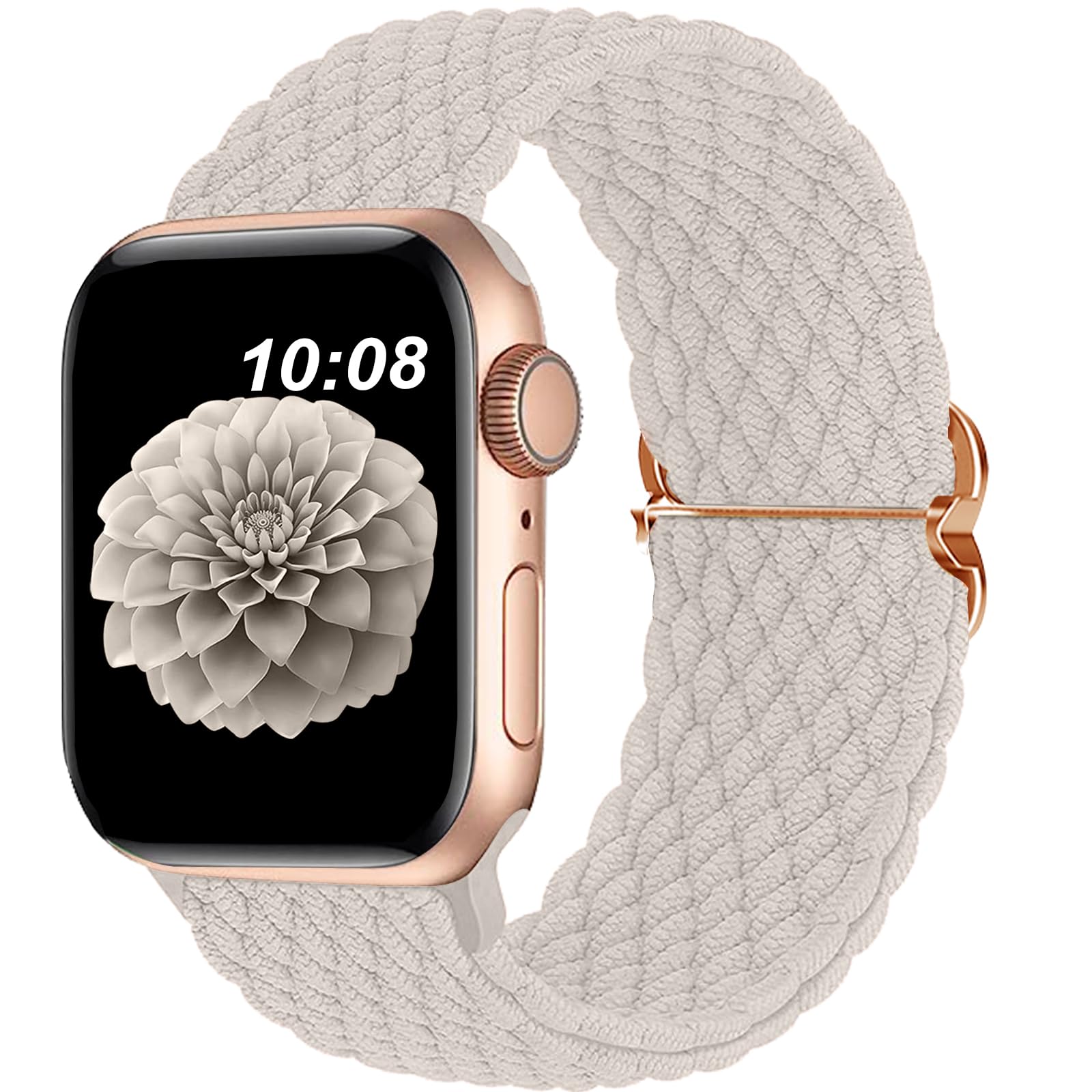 DOBSTFY Compatible with Apple Watch Band 38mm 40mm 41mm 42mm 44mm 45mm 46mm 49mm for Women Men,Stretchy Braided Apple Watch Strap for iWatch Series 10