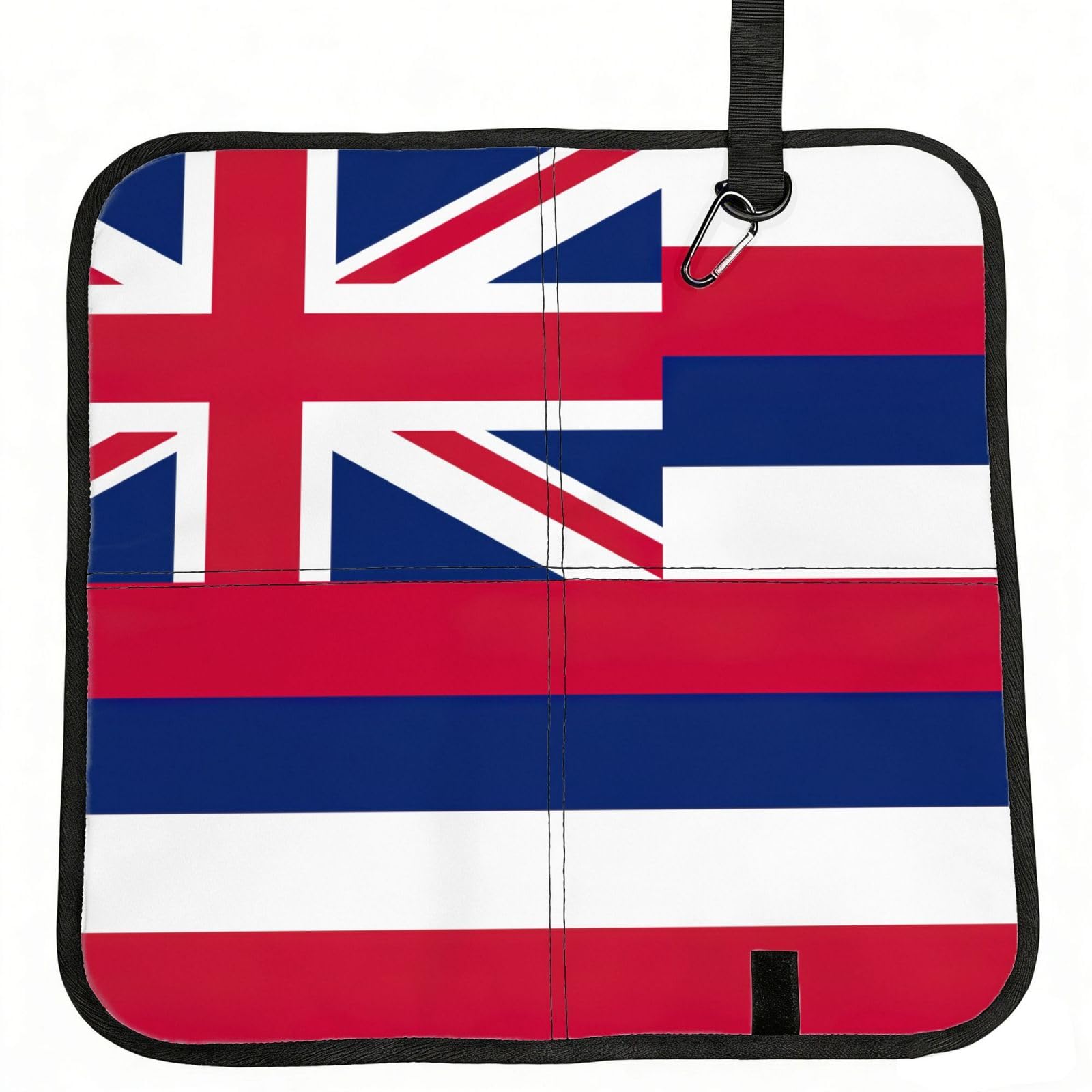 bghdfa Hawaii Flag Print Outdoor Sitting Mat Waterproof Oxford Cloth Seat Cushion Folding Foam Camping Seat For Picnic