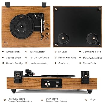 LP ピーナッツ ポピュラー・スタンダード KC33,SKJ1017 キング /00260 Amazon.com: Popsky Record Player,Built-in Dual Channel