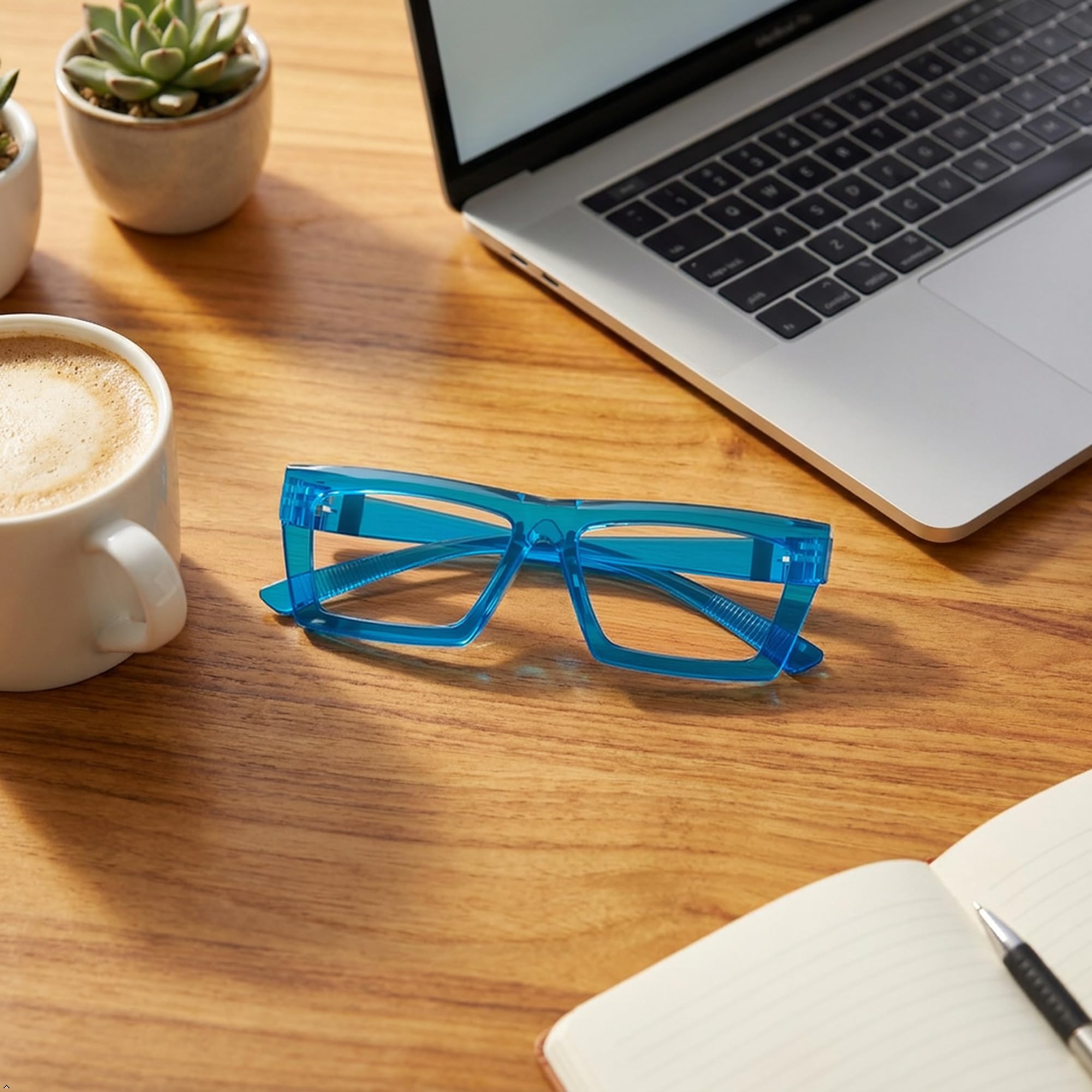 Eyekepper Occhiali da lettura a forma di occhio di gatto, confezione da 6 pezzi, per donna, occhiali anti-luce blu con cerniere a molla senza viti e senza metalli