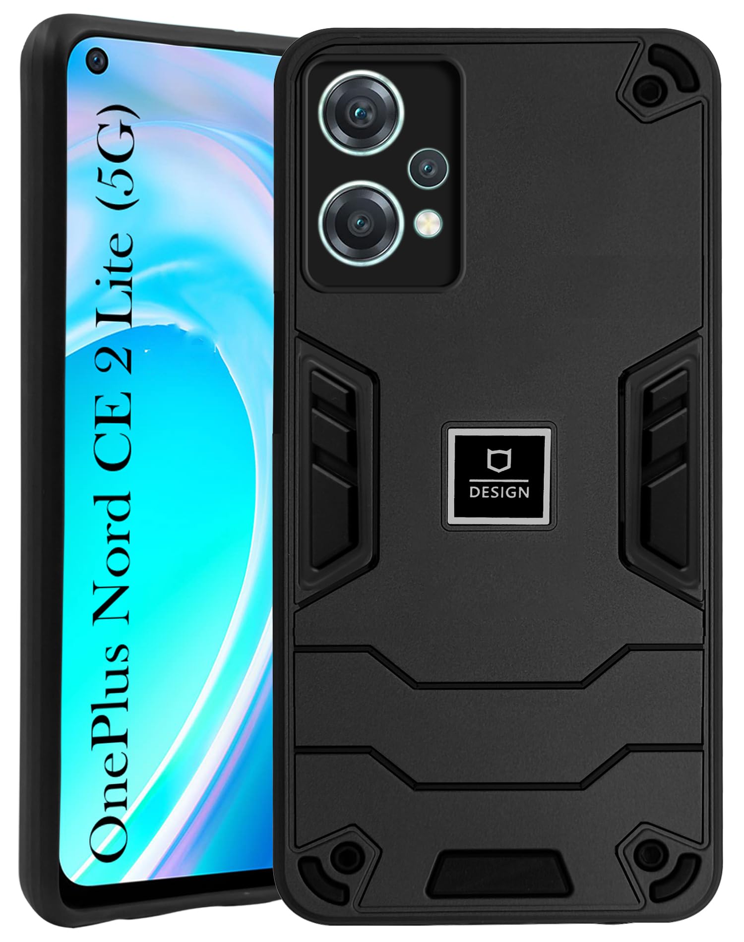 Jkobi Back Cover Case for OnePlus Nord CE 2 Lite 5G (Lightweight Hybrid Armor Shockproof Polycarbonate| Slim Black) (B0C5MZSC6J) Amazon Price History, Amazon Price Tracker