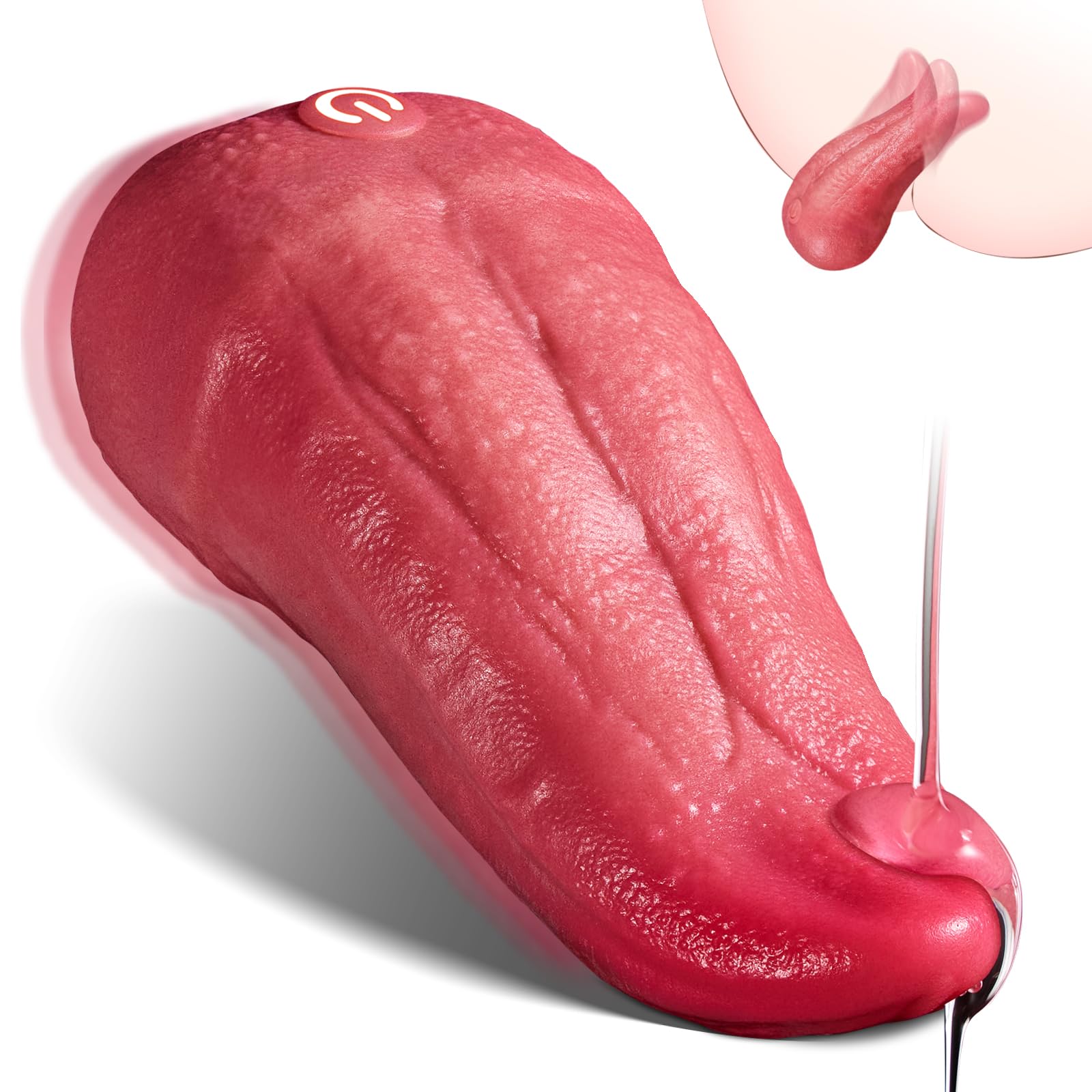 Vibrador de lengua, juguete sexual para mujeres, vibradores realistas 3 en 1, juguetes sexuales para adultos con 9 modos de vibración y calor para lamer, estimulador del punto G del clítoris, juguetes para adultos, consolador para juegos de pareja femeninos.