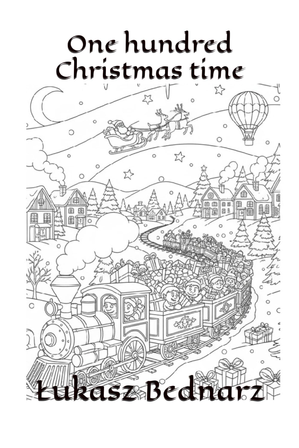 One hundred Christmas time: Colouring book for children