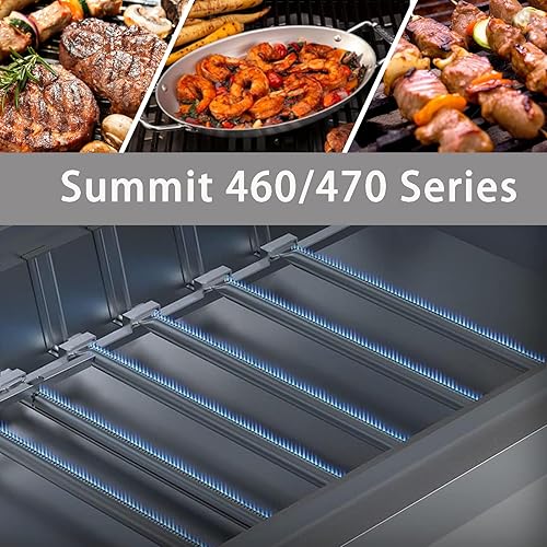 Miniatura 10 de 67558 - Tubos de quemador de repuesto para modelos de parrilla de gas Weber Summit 660 670, quemador de parrilla para piezas de parrilla Weber