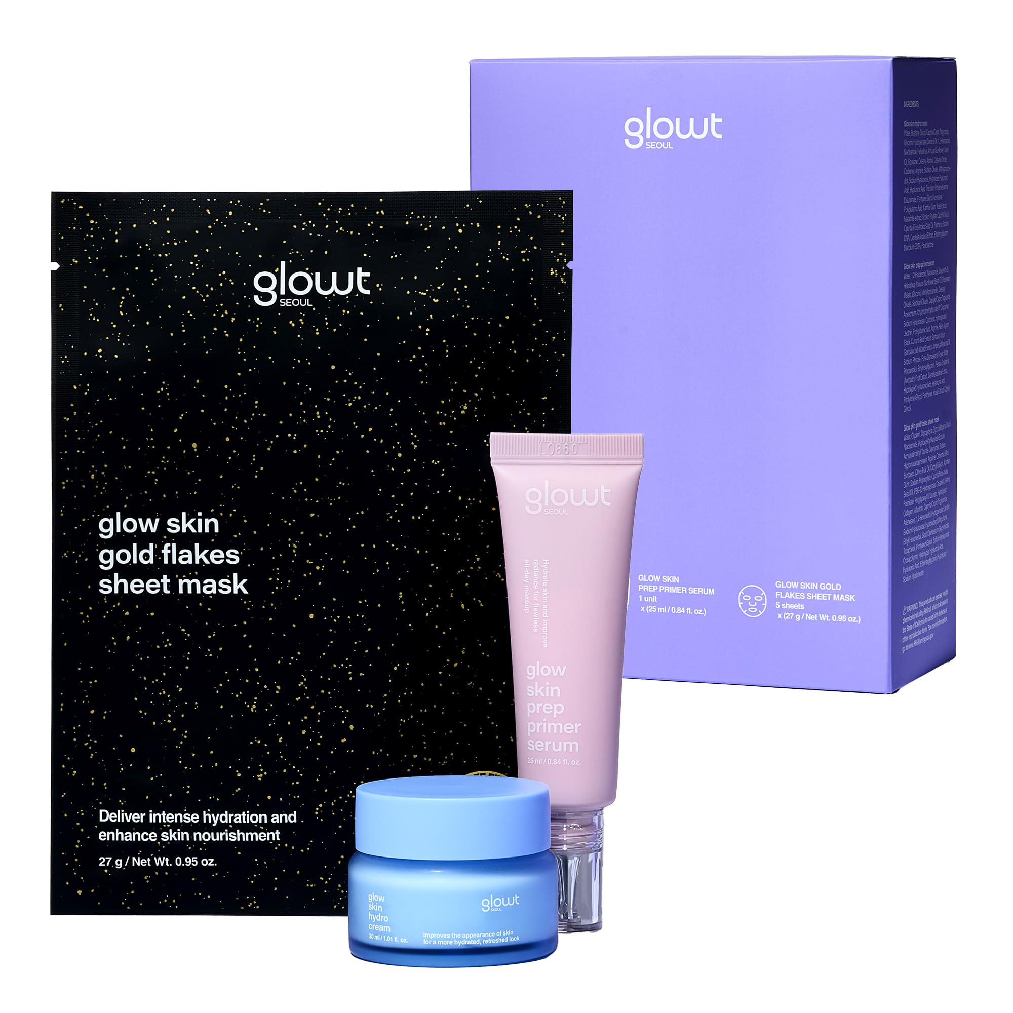 Amazon.com : glowt seoul Glow Skin Trial Kit – Your Complete 3
