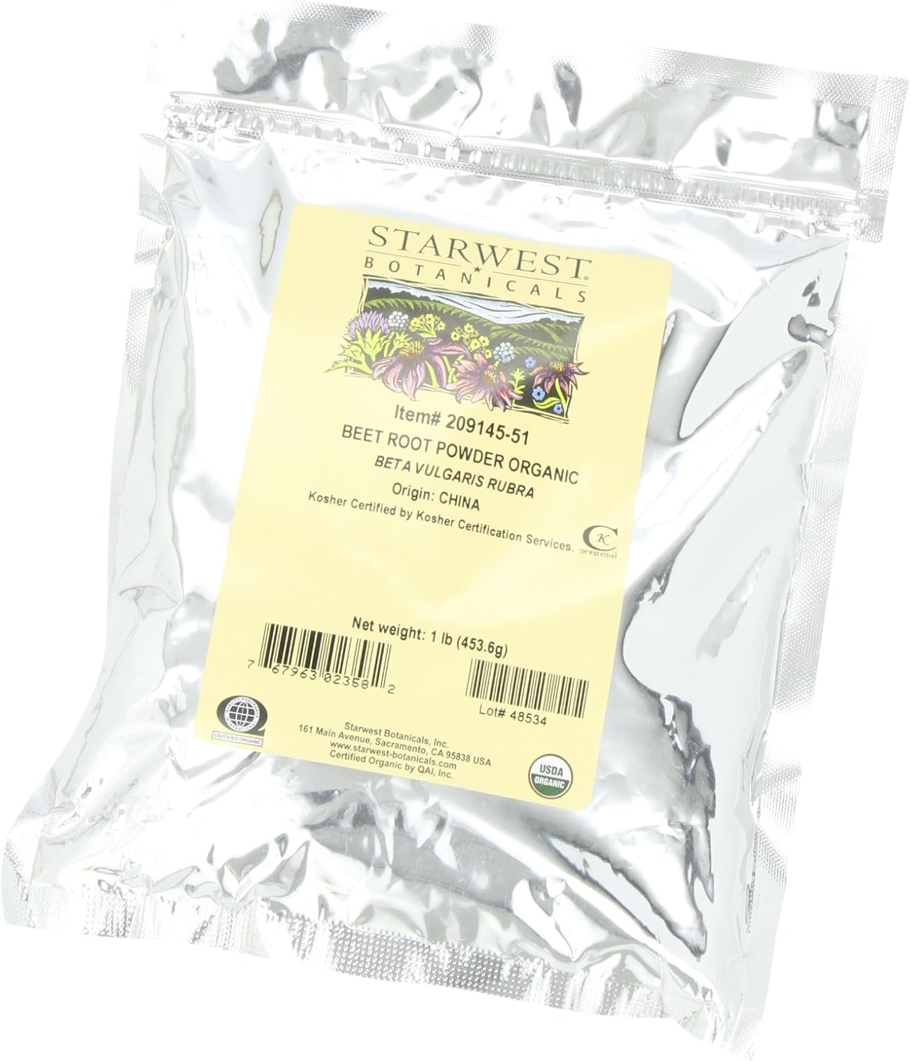 Starwest Botanicals Beet Root Powder, 1-Pound (210506-51) : Health & Household