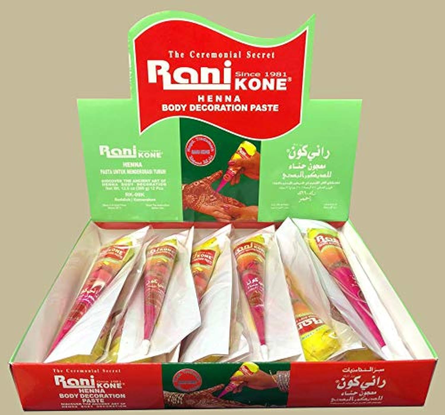 RANI KONE Henna Body Decoration Paste (Reddish)