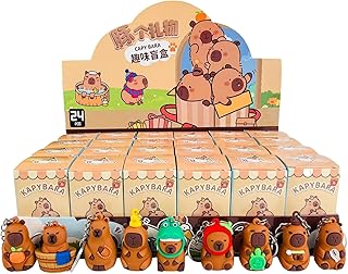 かわいいカピバラのキーホルダー、カピバラのキーホルダー,動物キーホルダー | カピバラランダムキーホルダーかわいい鼻水クマカピバーぬいぐるみストラップ学生プレゼントリアルなカピバラのおもちゃ、超かわいいクリエイティブカピバラキーホルダー、クリエイティブ動物キーリング漫画財布車用
