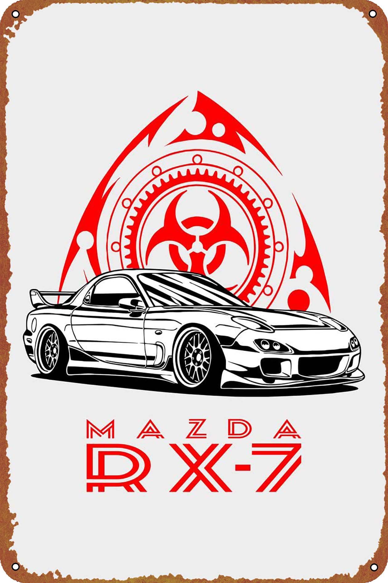 Amazon.co.jp: マツダ RX7 車 メタル ブリキ看板 8 x 12インチ