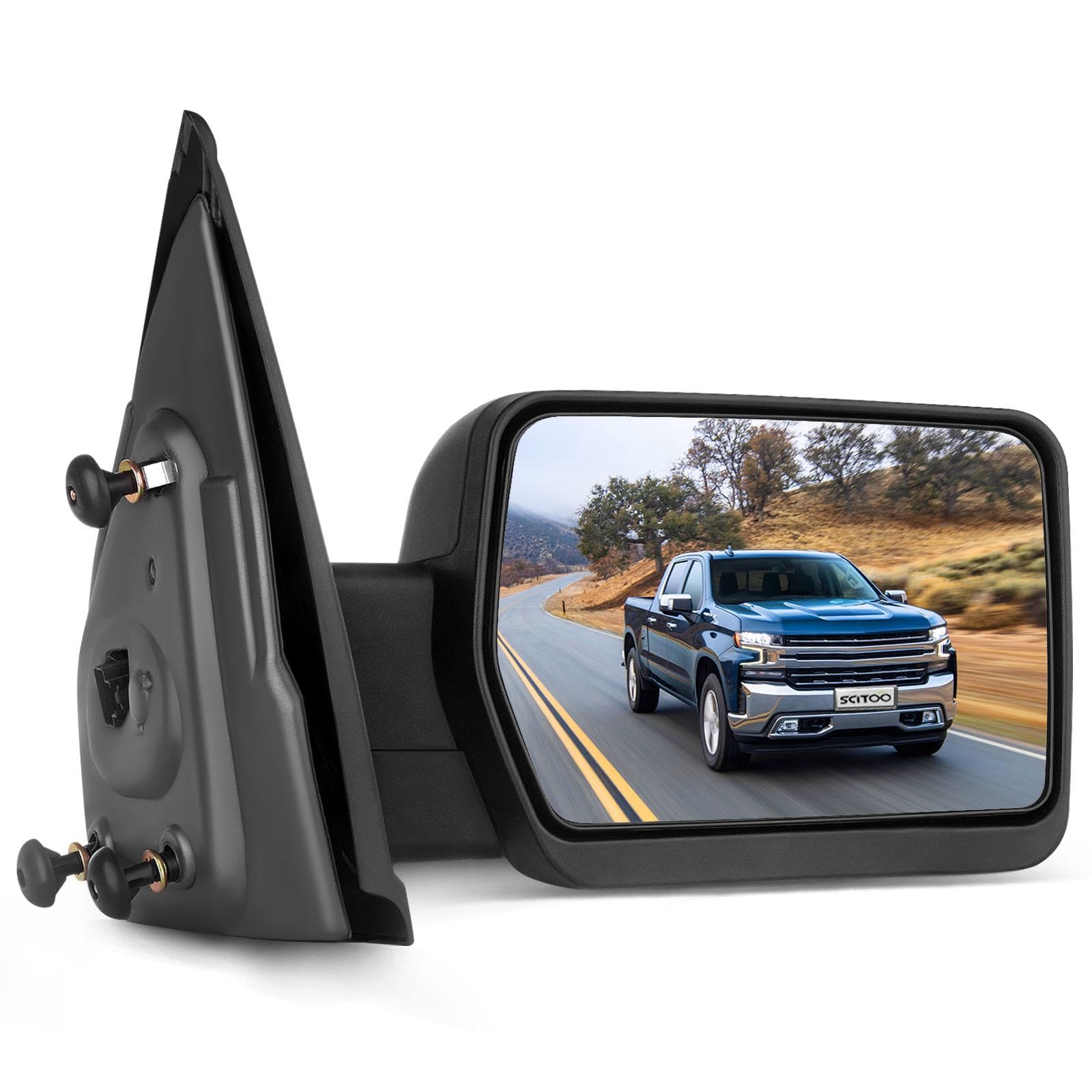 SCITOO Towing Mirrors for 2004-2014 for Ford for F-150 Series Truck Pickup