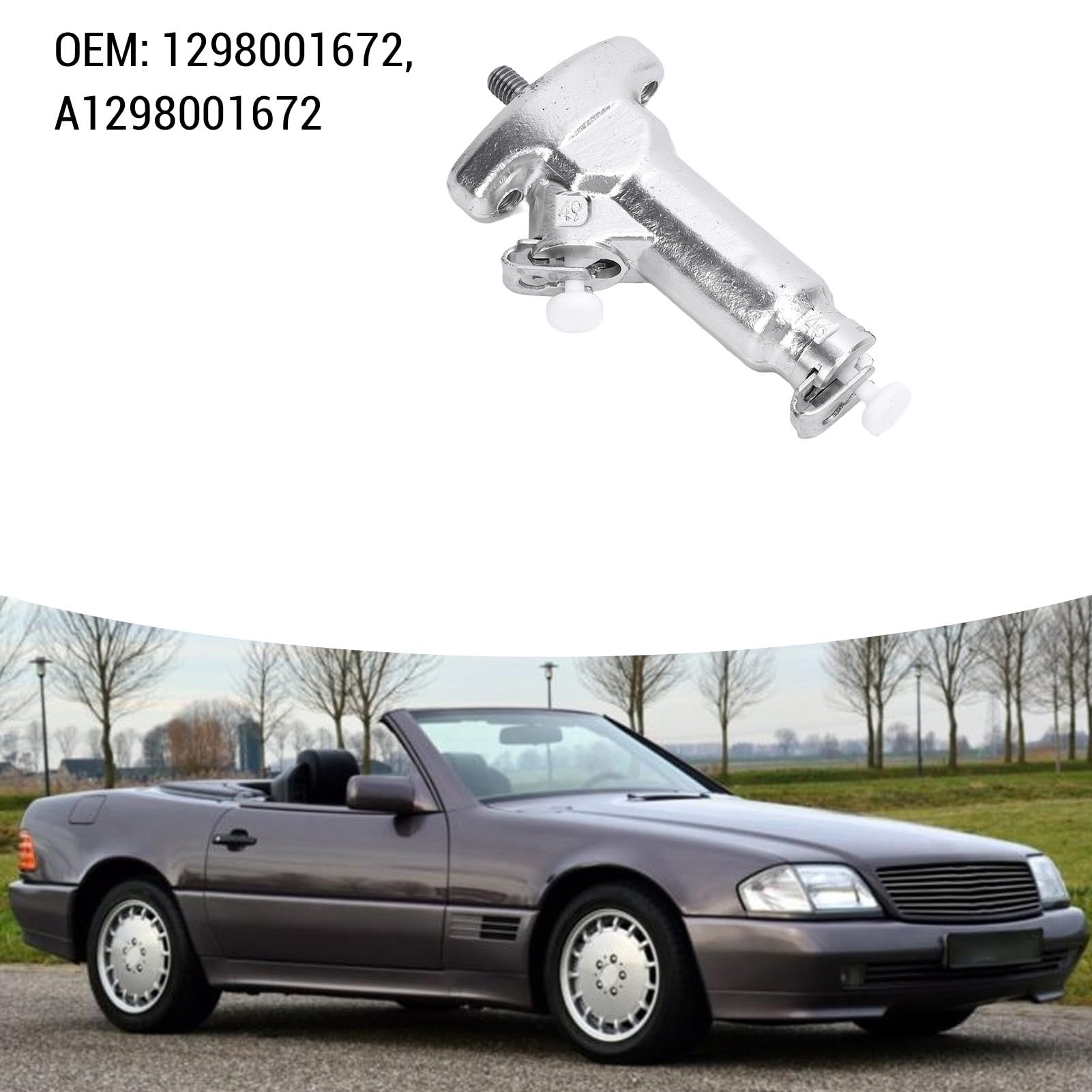 Garsent Cilindro Convertible Hidráulico 1298001672 Reemplazo de Rendimiento Mejorado de Aleación de Metal para 300CE 300SL 500SL CLK320 CLK430 SL320 SL500 SL600