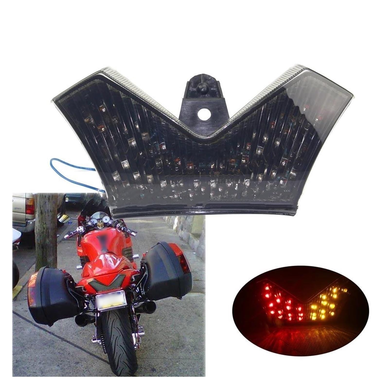 テールライト オートバイ統合テールライト ブレーキ ウィンカー ランプ