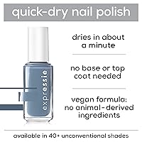 Vista 4 de Essie Expressie - Esmalte de uñas vegano de secado rápido Scoot Scoot, morado ciruela, 0.33 onzas