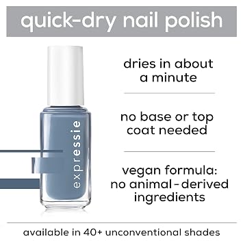 essie Expressie Nail Polish, Quick-Dry Peachy Beige Nail Polish, Vegan, Desk Mani, 0.33 fl oz