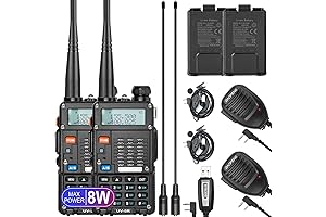 BAOFENG BF-F8HP (UV-5R 3rd Gen) 8-Watt Dual Band Two Way Radio