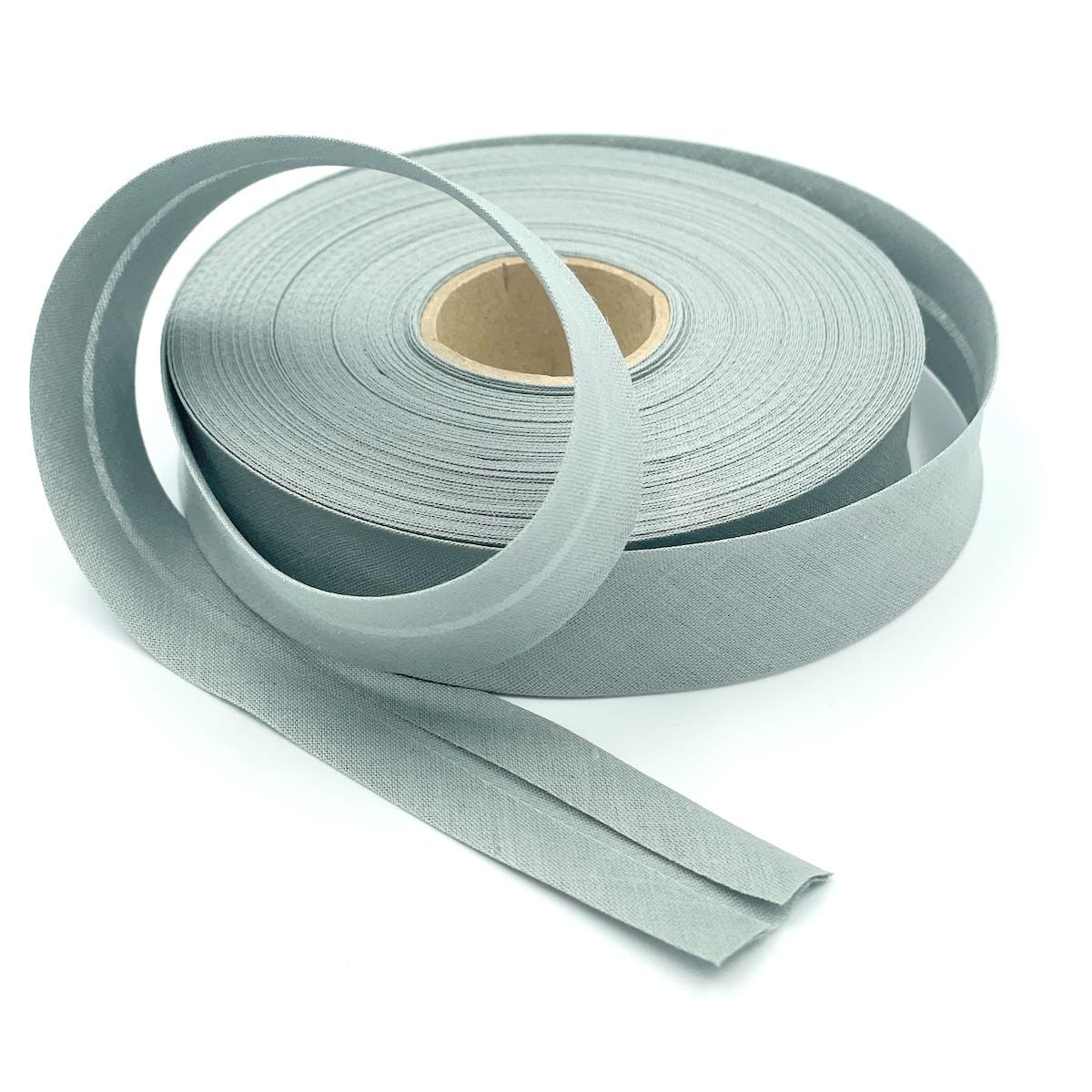 Craft Cult 25mm Wide Plain Bias Binding Tape - 25 Metre Roll (4 - Grey)