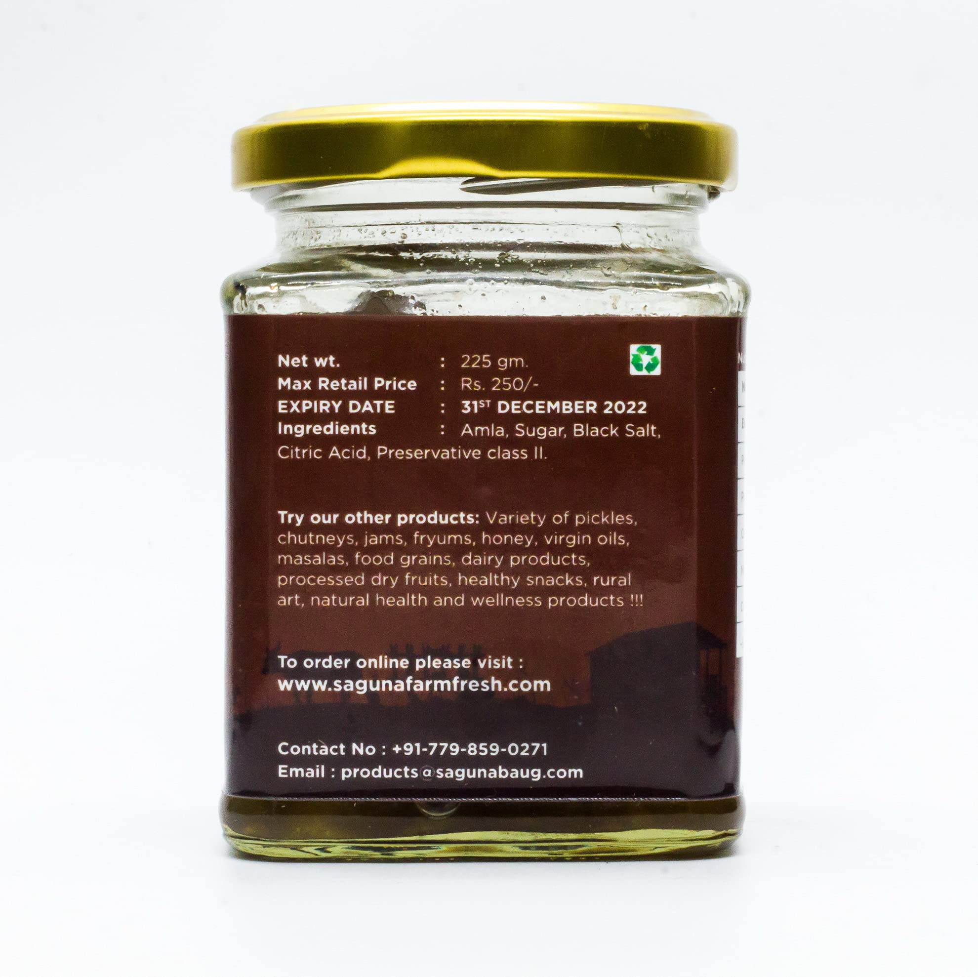 Saguna Baug Amla Marmalade - 225 gm 3